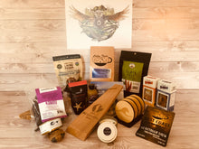 Load image into Gallery viewer, Cedar Grill scrapers, Coffee Wild Pacific Whole Bean, Coffee Pour- Over West Coast outdoor brew, Canadian Kelp Kombu, Claire Watson Art West Coast Wild 8”x10” Print, Original Salmon Jerky, Wave Wooden coaster set, Seaweed Surf snacks, Mussels, Salt West Naturals Seasar Pleasar Cocktail Rimmer, Hot Sauce Avocado Ginger, Citrus Fruit Chews, London Fog caramels, Candles West Coast scent, Westcoaster themed personalized card